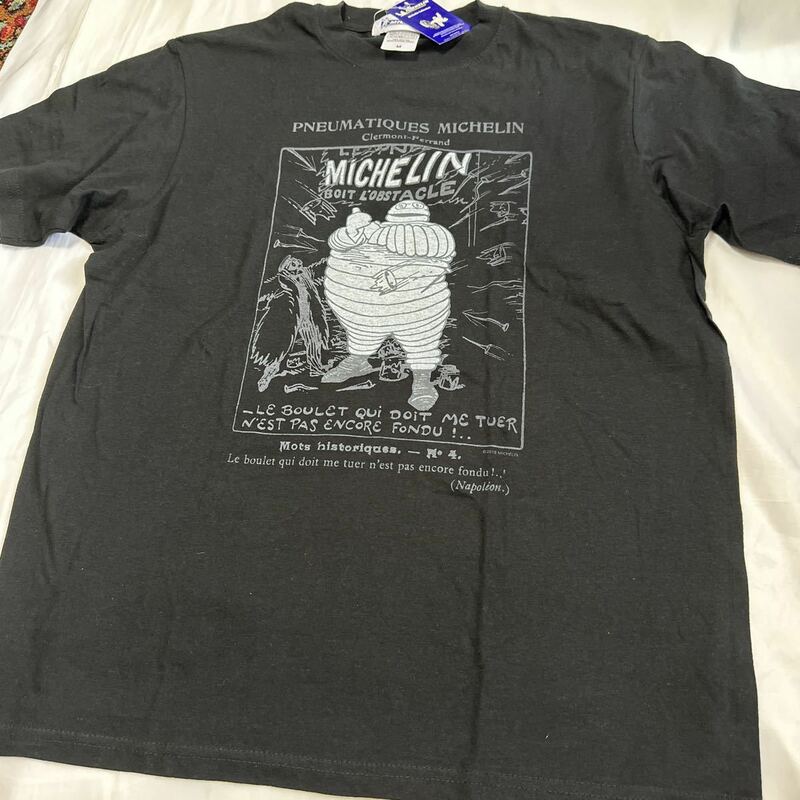 MICHELIN ミシュラン ビバンダム パワフル　Ｔシャツ Mサイズ　タグ付き　デッドストック 新品未使用　希少サイズ　ブラック