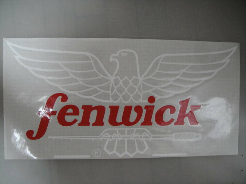 送料込　FENWICK フェンウィック　横600ｍｍ縦約295ｍｍ　2色仕様 ステッカー　ハイグレード耐候６年