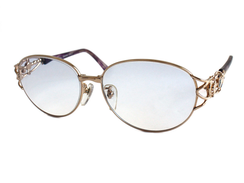 N9467-28 Chic Mode シックモード メガネ めがね 眼鏡 色付き サングラス フレーム 度入り CM1695 パープル×ゴールド系 アイウェア