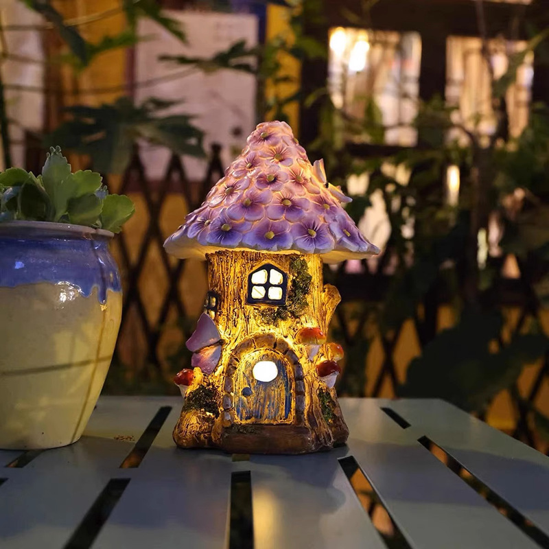 ツリーハウスのガーデンライト ソーラーライト 装飾品 アート おしゃれ かわいい ガーデニング 庭 インテリア プレゼント オーナメント