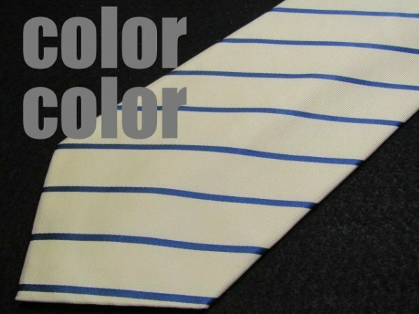 D 661 カラーカラー color color ネクタイ 白色系 ストライプ ジャガード