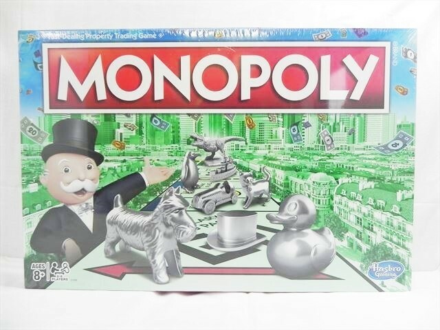 未開封 未使用 MONOPOLY Buy, sell, dream, and scheme! HASBRO GAMING モノポリーボードゲーム 英語版 【中古】[YS001_2307101354_003]