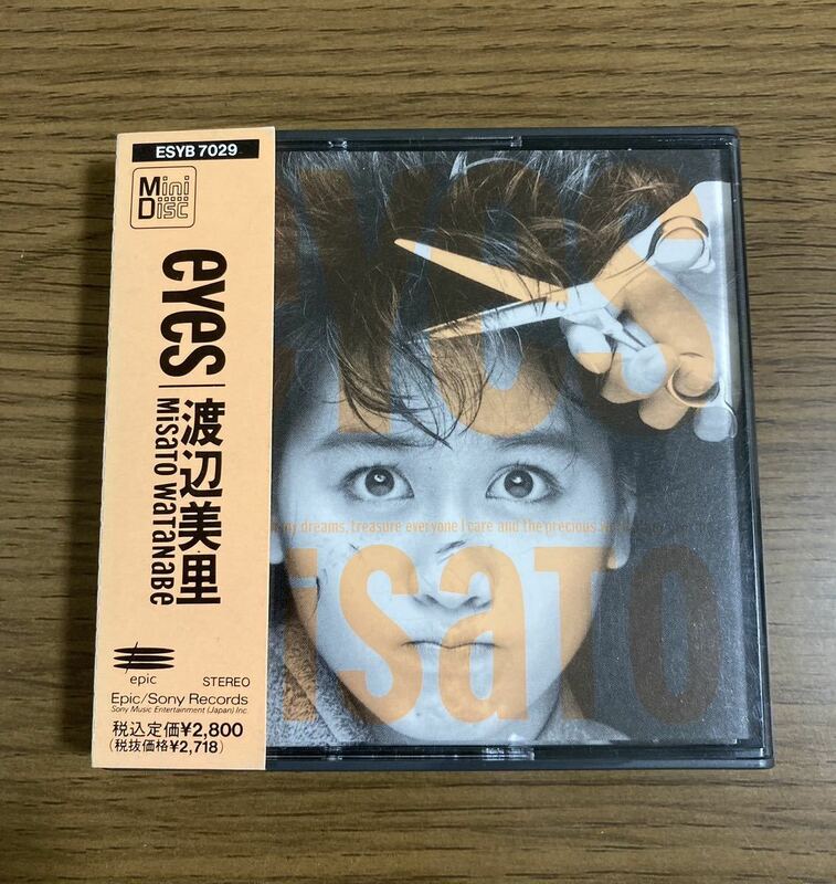 美品 MD 渡辺美里 eyes ミニディスク 当時物 昭和レトロ レア 平成レトロ 廃盤 mini disc アルバム レトロ 昭和 帯付き アイズ