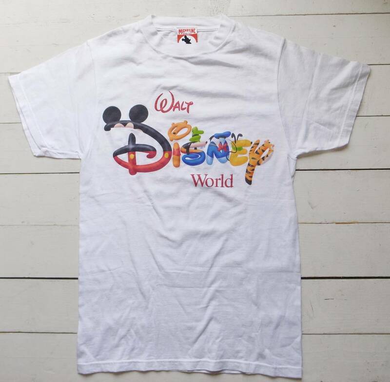 90's Walt Disney World Tシャツ 白 S ディズニー ビンテージ MICKY MOUSE ミッキーマウス