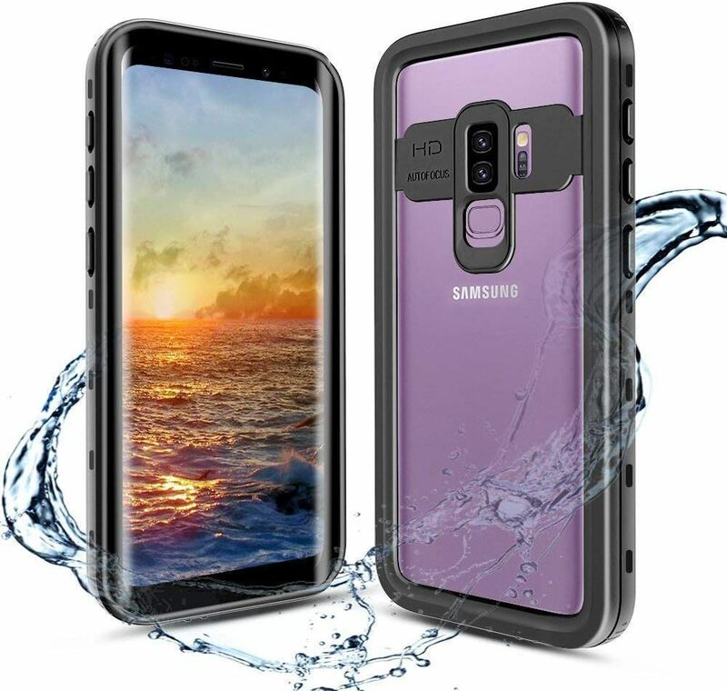 Galaxy S9 防水ケースSC-02K au SCV38 完全防水 水中撮影 多機能スマホケース防塵カバー ストラップ付き IP68防水規格 超軽量 指紋認証対応