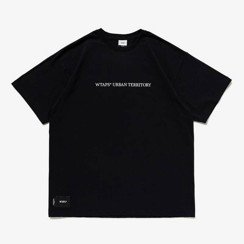 希少★新品本物【黒★L】WUT SS COTTON URBAN TERRITORY最新ロゴ スクリーンプリント 正規店購入 ダブルタップス 限定入手困難 Wtaps即発送