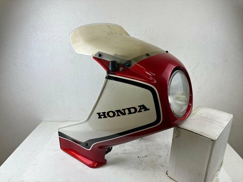 38-16-0H5【当時物中古】現状品 ホンダ 純正 CBX550F インテグラ PC04 フロントカウル カウル アッパーカウル/検索)CBX400 bk-it-0153