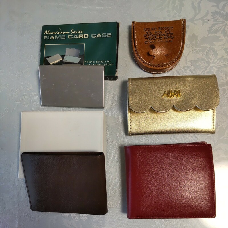 財布　 二つ折り財布　小銭入れ　名刺ケース　おまとめ　計５個 未使用保管品