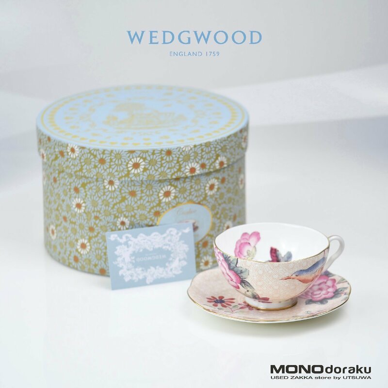 WEDGWOOD/ウェッジウッド　ハーレクインコレクション　Cuckoo/カッコー　カップ＆ソーサー　ピーチ　(1)　