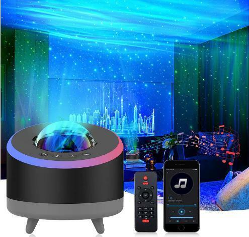 プラネタリウム 家庭用 スタープロジェクターライト 星空ライト オーロラ投影 ベッドサイドランプ Bluetoothスピーカ 音楽再生 タイマー