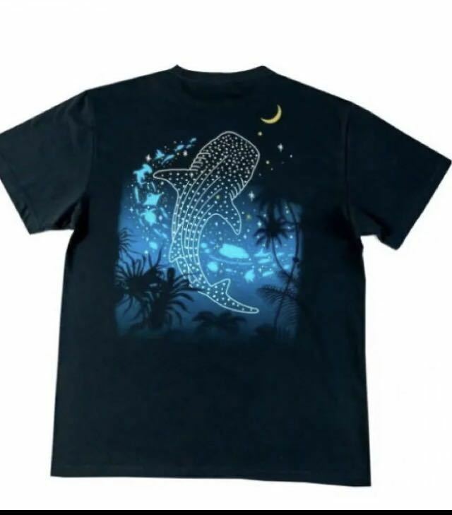 沖縄「美ら海水族館」オリジナル　Tシャツ(ナイトアクアリウム) XLサイズ