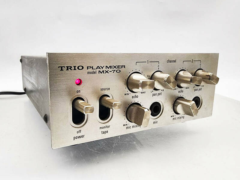 R50719　TRIO トリオ　PLAY MIXER プレイミキサー　MX-70　マイクミキサー　音響機器　　
