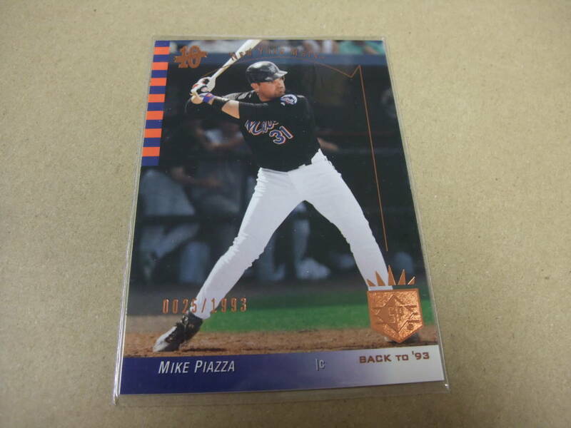 2003 137 MIKE PIAZZA マイク・ピアッツァ 0025/1993 BACK TO '93 SP AUTHENTIC 10周年 アッパーデック UPPERDECK UD