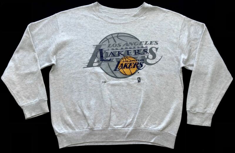 80s レイカーズ USA ARTEX ボディ スウェット トレーナー　　クルーネック アルテックス LAKERS 80年代 ヴィンテージ ビンテージ 柳6034