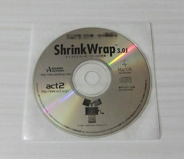 Shrink Wrap 3.0J act2 ディスクのみ