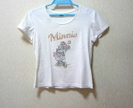 ディズニー　ラインストーン　ミニーマウス柄　Ｔシャツ