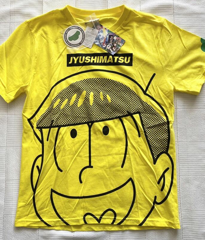 即決★新品　メンズL　おそ松さん　ジュウシ松　半袖Tシャツ　黄色　六つ子　じゅうしまつ　ジュウシマツ