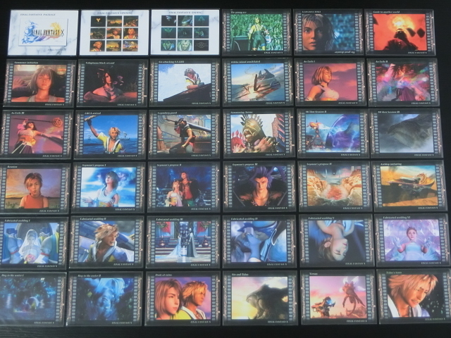 ファイナルファンタジー 10 アートミュージアム カード FINAL FANTASY X ART MUSEUM (Movie 33 & Memorial 3) 36種 桑原弘 初版 SQUARE FFX