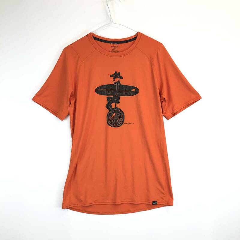 パタゴニア Patagonia キャプリーン1 シルクウェイト 半袖速乾Tシャツ オレンジ Sサイズ メンズ 45590SP14 LIVE SIMPLY