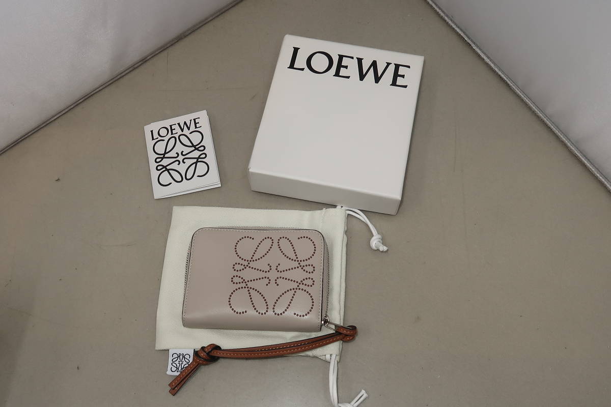 ▲▽LOEWE ロエベ ラウンドファスナー コインケース カードケース レザー△▼