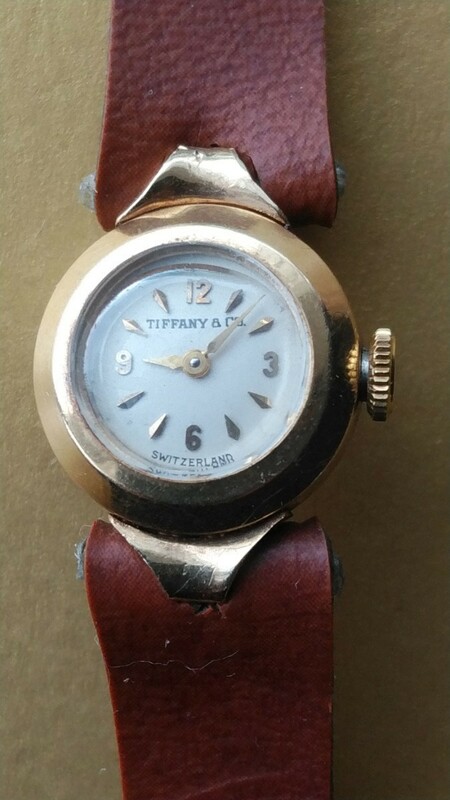 ☆希少☆ティファニー　Tiffany　14K無垢　レディース　手巻　腕時計
