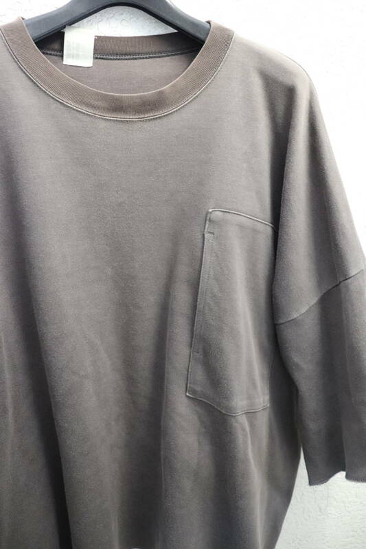 即決 19AW N.HOOLYWOOD エヌハリウッド ビッグポケット ビッグTシャツ オーバーサイズTシャツ メンズ 40 チャコール