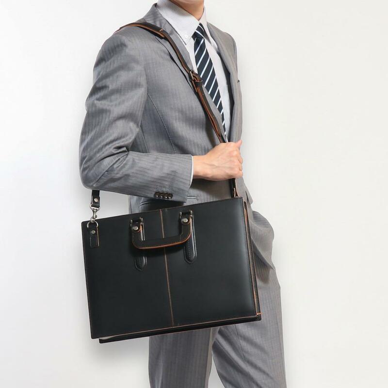 【極美品】 青木鞄 ブリーフケース ダレスバッグ ビジネスバッグ 仕事 通勤 鞄