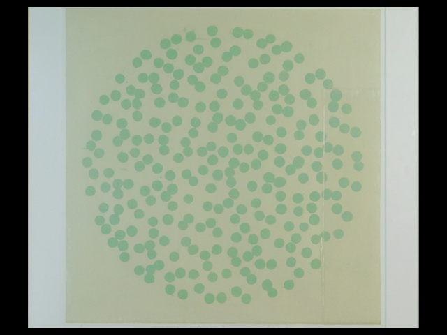 黒木周 Arrange The Dots 2(抽象画)クロスグラフ(版画)2009年 額装 師 小作青史 多摩美 個展多数 現代アート コンテンポラリー S22061908