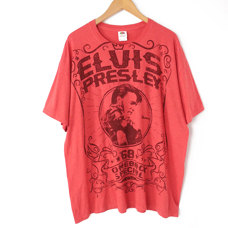 美品◎US輸入 Elvis Presley エルヴィスプレスリー '68 COMEBACK SPECIAL Tシャツ 50/50(XL) ロックT/音楽系