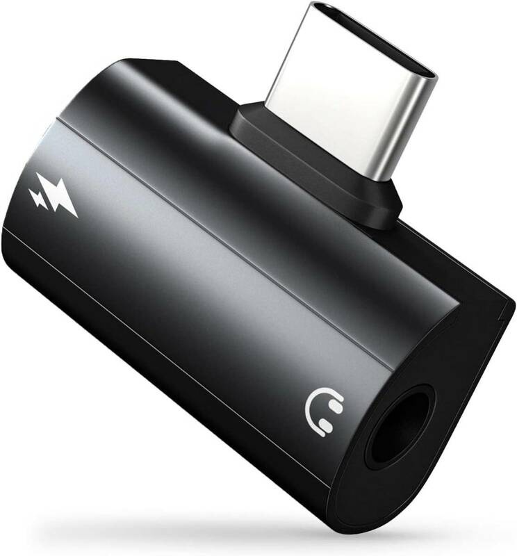 USB Type-C 変換アダプタ 2in1 ヘッドフォン変換アダプタPD 60W急速充電 3.5mm 音楽+充電Xperia XZ2/XA2 Ultra/Xperia 5/Xperia XZ3/Galaxy