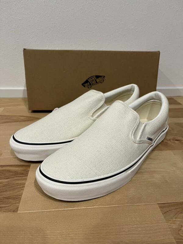 VANS スリッポン ヘンプ素材　 V98CF ナチュラル　30cm