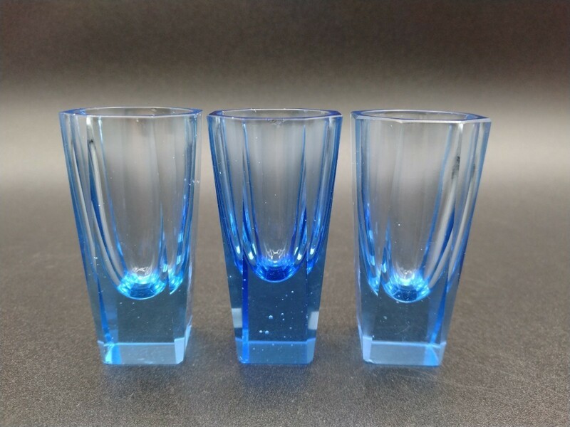 アンティーク ショットグラス 3個 リキュールグラス ガラス コップ