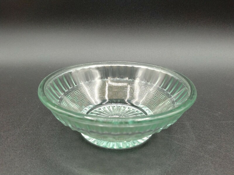 アンティーク プレスガラス 氷皿 氷コップ 小鉢 ガラス 皿