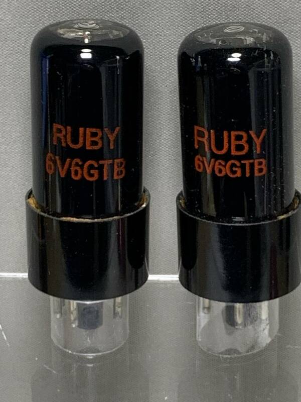 RUBY　6V6GTB ブラックスモーク　2本組 真空管　マッチド　（JU-2）