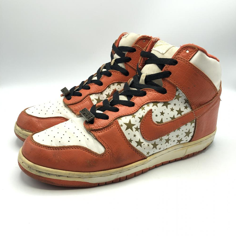 【中古】【状態考慮】NIKE × Supreme DUNK HIGH PRO SB Orange サイズ29cm 307385-181 ソール減り大 ナイキ シュプリーム [240017567855]