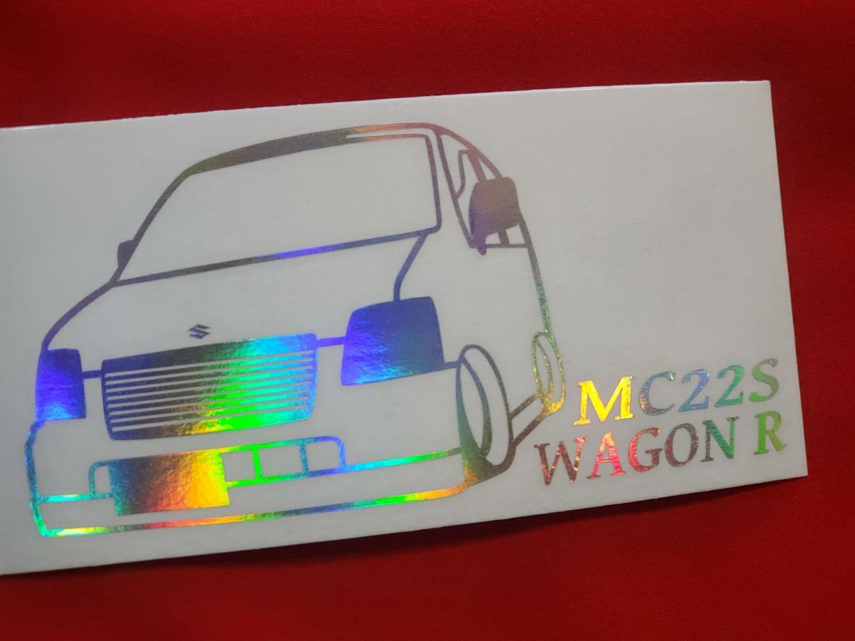 ワゴンR　RR MC21S　車体ステッカー　エアロ　スズキ　車高短　6.5×13 マジョーラシルバー　ワゴンRG-PRODUCE