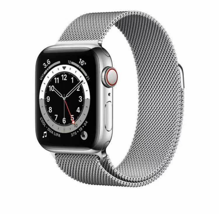 Apple Watch バンド　ステンレス　アップルウオッチ金属バンド　42/44/45/49mm 磁石 シルバー　高品質　セール価格