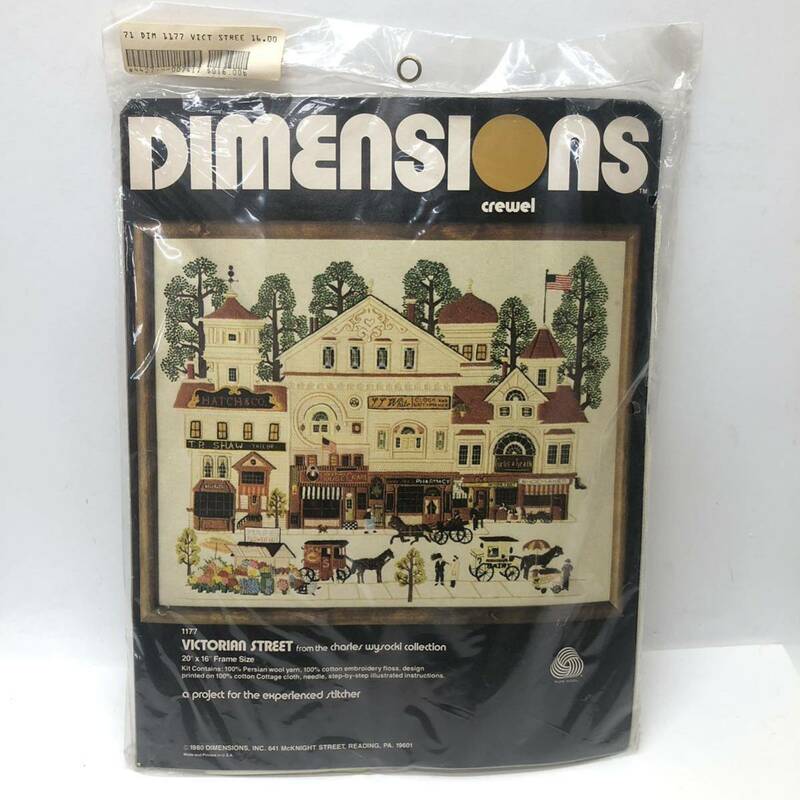 DIMENSIONS crewel VICTORIAN STREET PURE WOOL クロスステッチキット 刺繍キット
