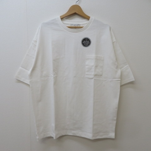 Y901★B:MING by BEAMS ビーミングバイ ビームス 半袖Tシャツ オフホワイト メンズL　未使用★A