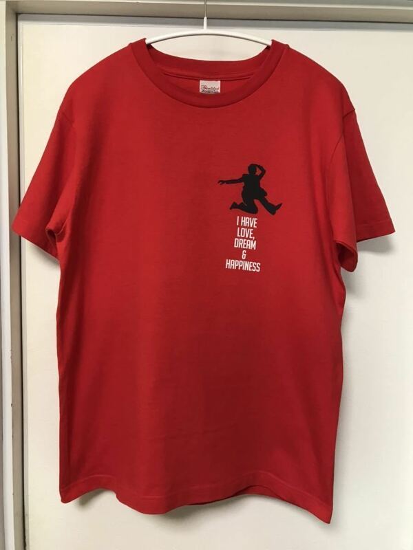 ◆【非売品】EXILE TETSUYA /サイン入りアンファー「スカルプD」オリジナル Tシャツ/ RED M size