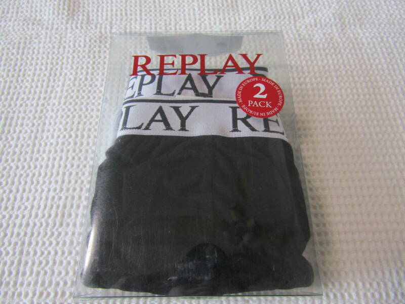新品　リプレイ　ブリーフ　2枚　日本サイズＸＬオリジナルサイズＬ　ブラック　グレー　未使用　ケースなし定形外郵便の送料210円