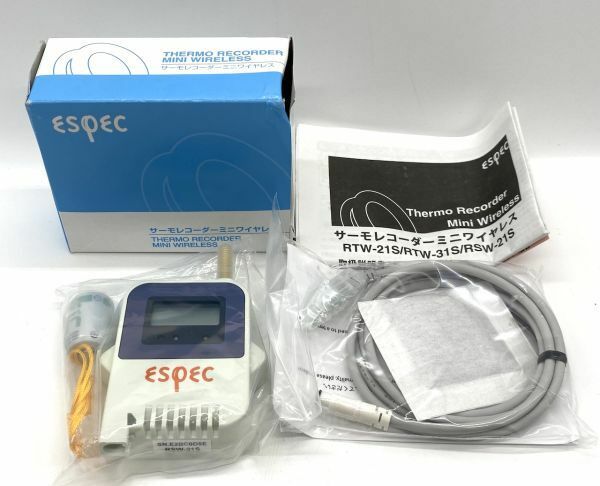 【G333】未使用/保管品 ESPEC サーモレコーダーミニワイヤレス RSW-21S 温湿度センサー RSH-2010 b