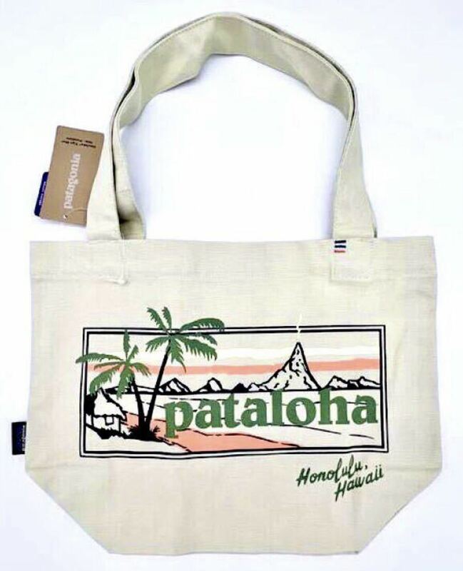 ハワイ限定 Pataloha Sign Mini Tote Honolulu Hawaii ミニトートバッグ オーガニックコットン 新品 現品限り