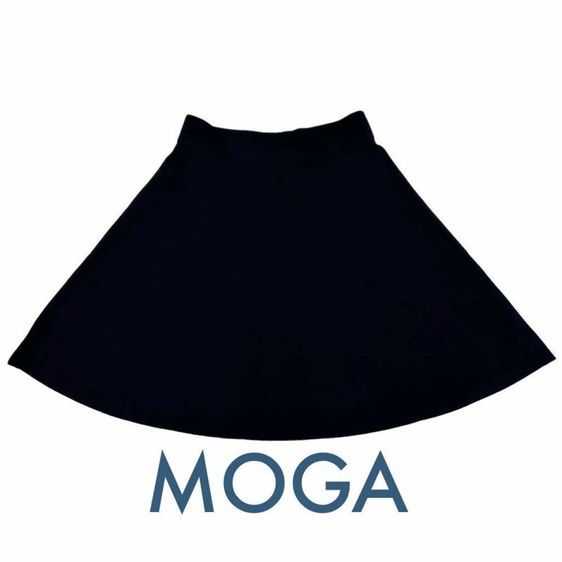 a267N MOGA モガ スカート ブラック size13 綺麗め 普段使い 日本製