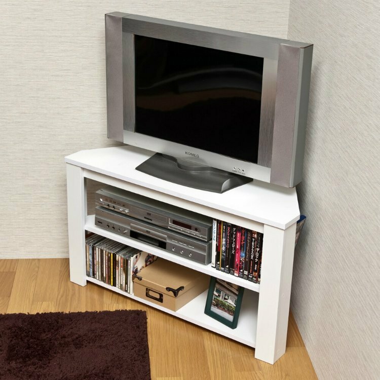 テレビ台 送料無料 アウトレット価格 新品 コーナー テレビボード 白 収納 棚 角 木製 シンプル tv台 tvボード ホワイト色