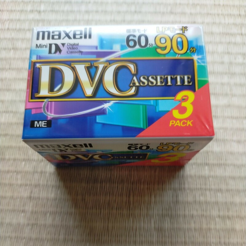 MiniDVテープ DVM60SEN.3P （60分 3巻）長期保管品