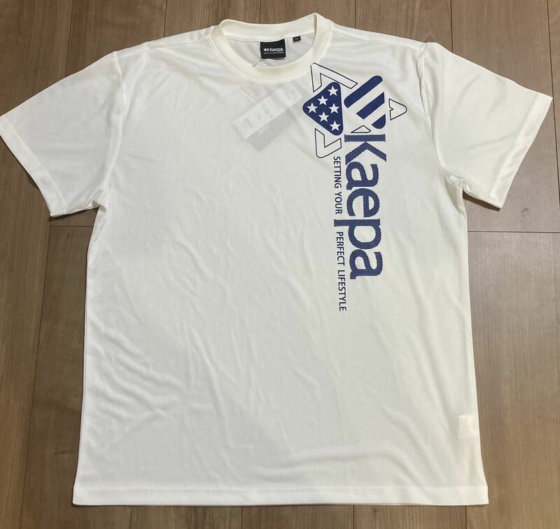 Kaepa 新品半袖ドライシャツ　サイズL ホワイト