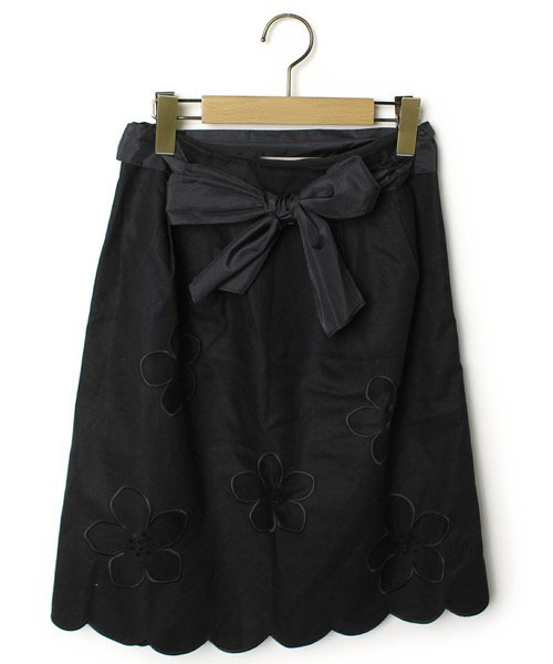 エムズグレイシー 花柄 刺繍 スカート スパンコール 38