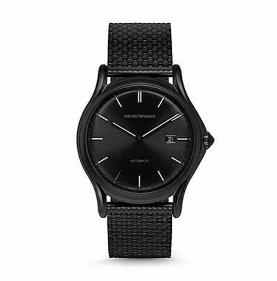 アルマーニ Armani ARS3014 Men's Swiss Made Black Automatic 腕時計 メンズ