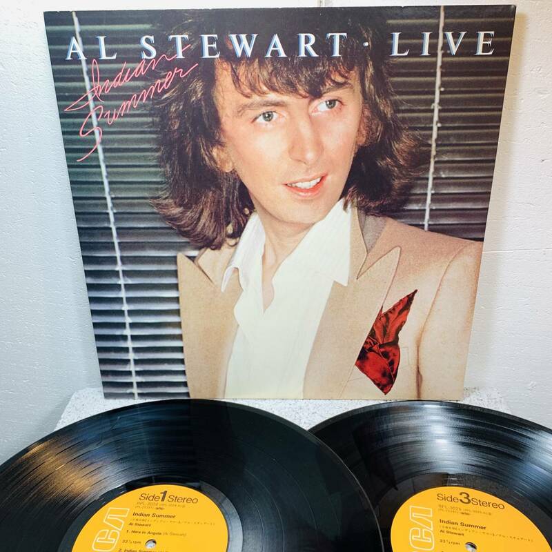 record　レコード　AL STEWART　アル・スチュアート　AL STEWART・LIVE　小春日和 インディアン・サマー　洋楽　1円スタート